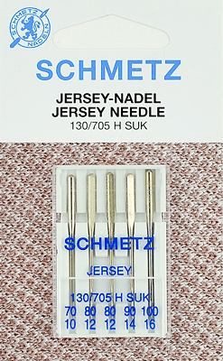 Иглы Schmetz джерси 130/705 H SUK (70x1, 80x2, 90x1, 100x1) 5 шт в Балее